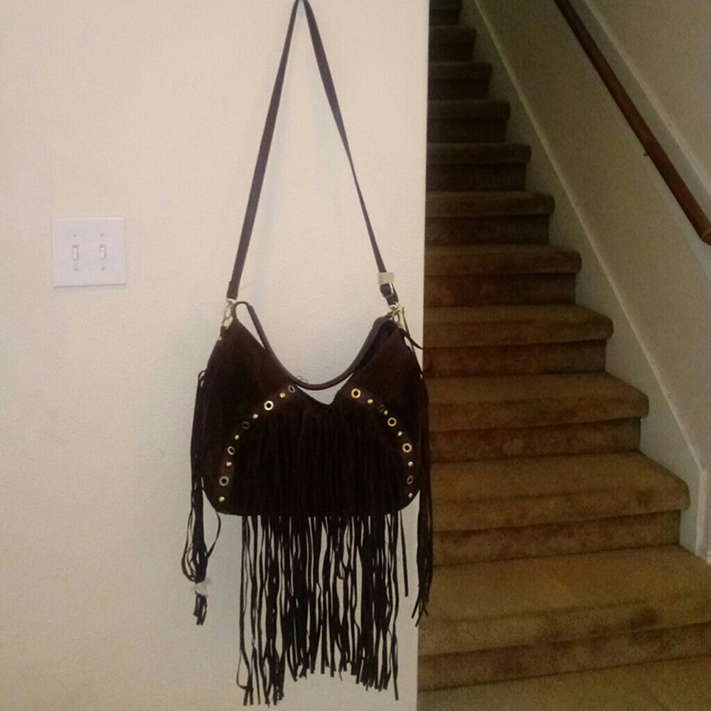 A brown, dual strapped 'Dream Control' handbag